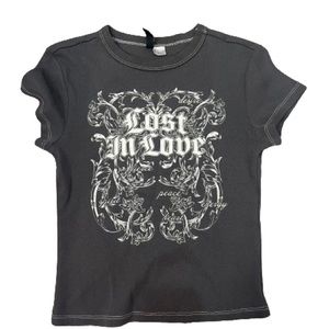 H&M graphic long baby tee